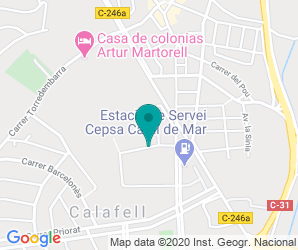 Localización de Colegio Santa Creu De Calafell